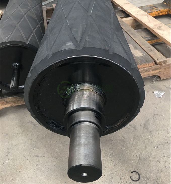 車製包膠花紋輥筒08